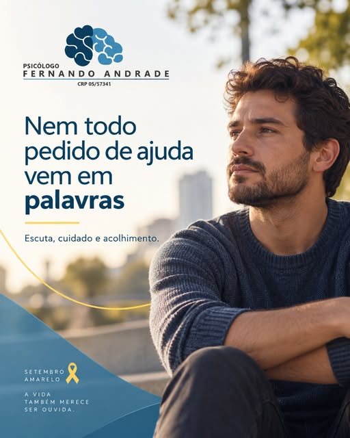 Arte de Instagram criada pela FAV Social Media para Psicólogo Fernando Andrade