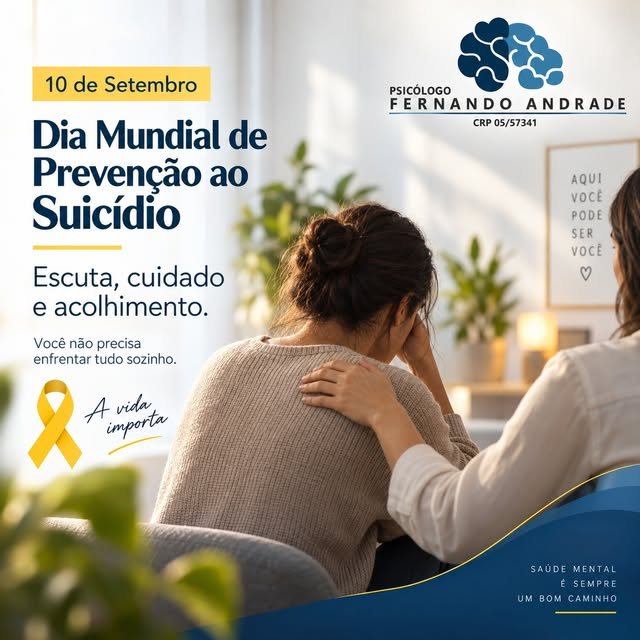 Arte de Instagram criada pela FAV Social Media para Psicólogo Fernando Andrade